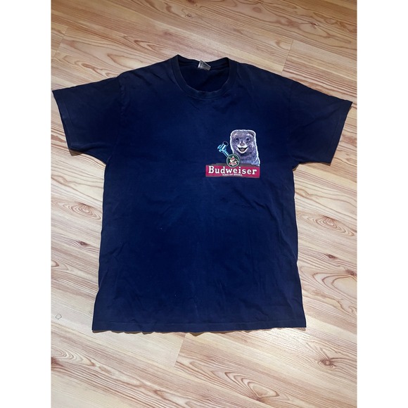 Delta Other - Vintage 90s Budweiser Lizard Frog T-Shirt, Louie Frankie, Funny Beer Tee, Large